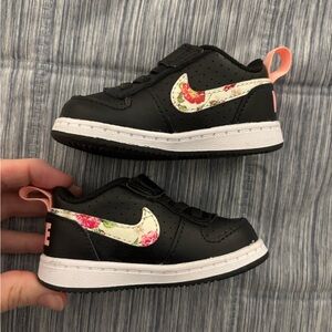 Black baby girl Nike tennis shoes